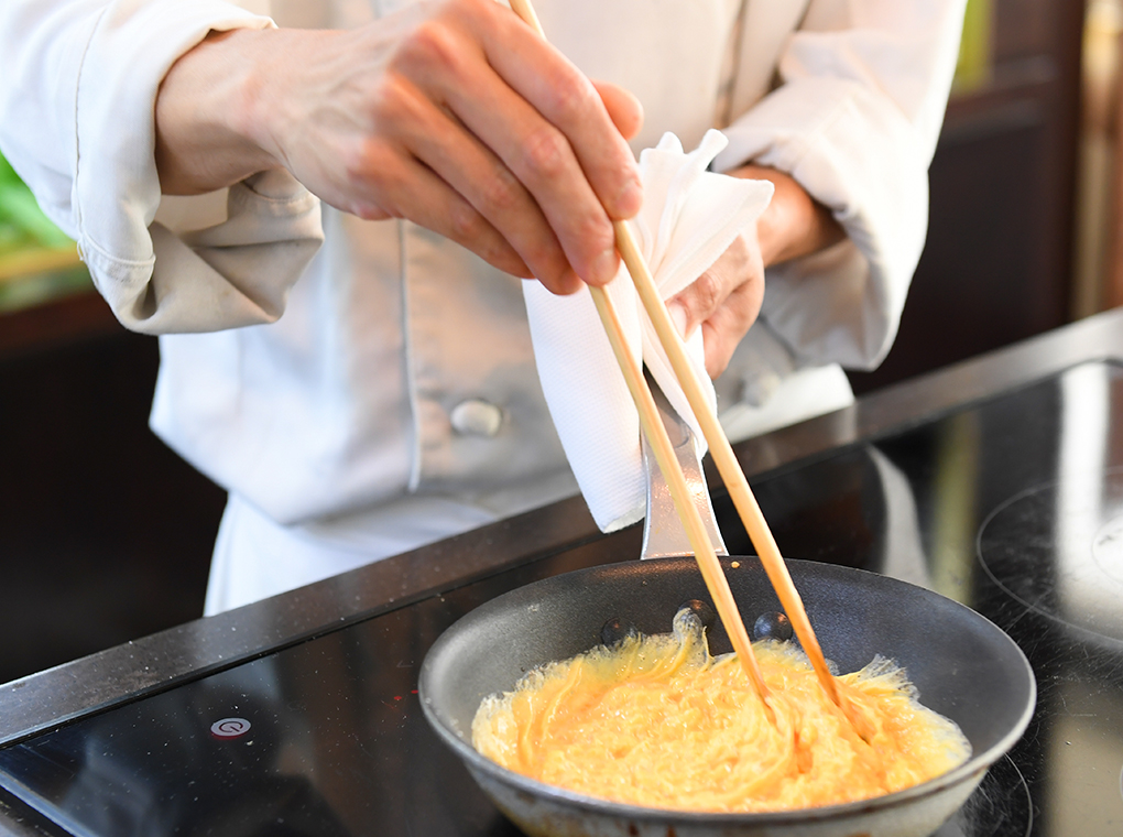 オムレツカービング