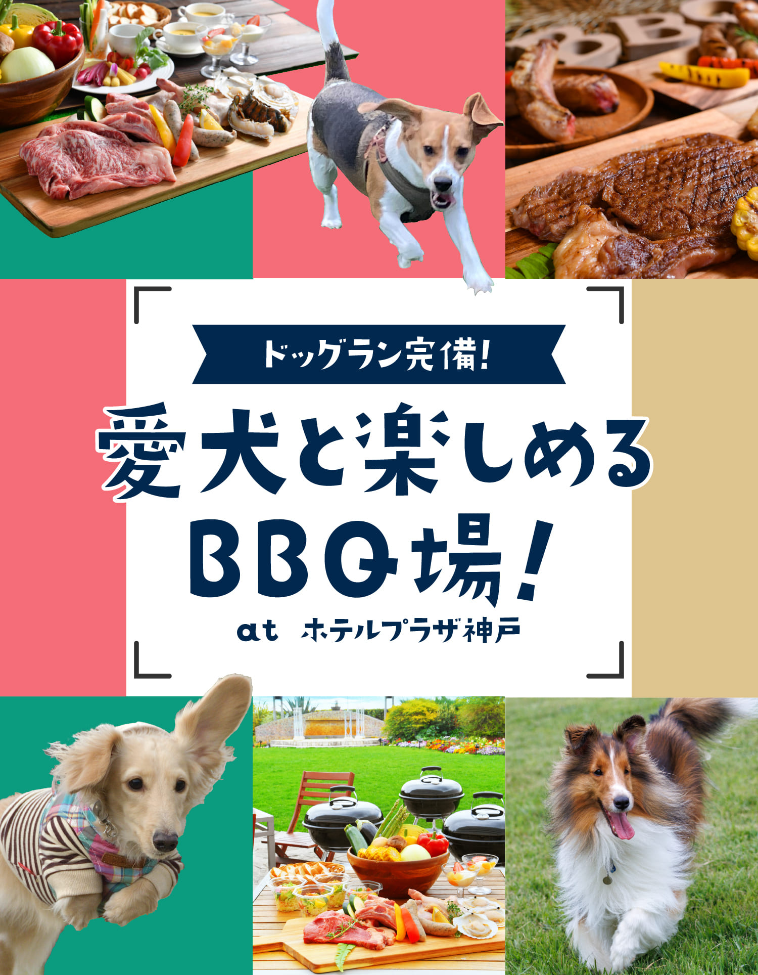 ドッグラン完備！愛犬も楽しめるBBQ場！